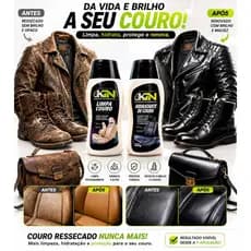 Kit Limpa Couro e Hidratante de Couro Para Cuidados Automotivo , Roupas Sapatos...