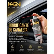 Lubrificante de Canaleta e Vidros Residenciais e Automotivo KN 300ml - Silicone Spray para vidros, Borrachas e Trilho