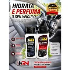 Kit Hidratante de Couro e Silicone  Automotivo 200ml