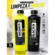 Kit Pretinho Para Pneus e Shampoo Automotivo 1L - KN