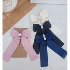 Kit 4 Laço Virgínia Tendência Laço Gravata Com Pontas Laco adulto infantil Presilha Bico de Pato