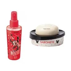 Colônia Minnie 150ml + Porta sabonete em barra Disney- Avon