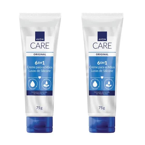 2 unidades cremes de Mão Luvas de Silicone 75g - Avon
