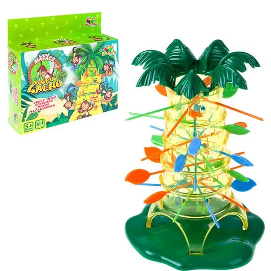 Jogo De Mesa Cada Macaco No Seu Galho Armadilha Brinquedo Interativo Original Game Tabuleiro Crianças Art Brink