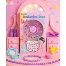 Kit 12 Unhas Postiças Autocolantes Sem Cola Infantil Beleza Meninas Elástico de Cabelo Adesivo de Unhas