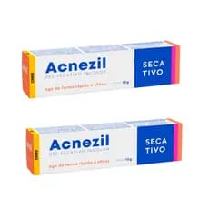 Kit 2 Acnezil: Gel Secativo de Espinhas Incolor - 10g- Tratamento Eficiente para Acne