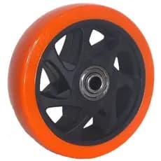 RODA DE 5 POLEGADAS COM ROLAMENTO ESFERA 6001ZZ  CAPACIDADE DE CARGA110KG