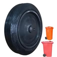 2 RODAS PARA LIXEIRA CONTENTOR 120 LITROS 240LITROS 8 CAP 100KG 7/8