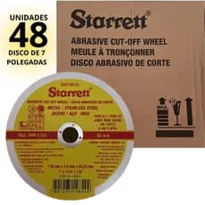 48UND DISCO STARRETT DE CORTE INOX 178X1,6X22,2MM (7"X1/16"X7/8")