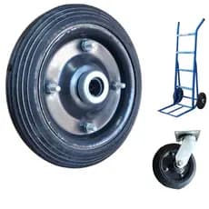 RODA MACIÇA PARA CARRINHO DE CARGA CHAPA1,6MM "9 7/8 200KG