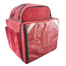 Mochila Bag Motoboy Completa Pizzas Lanches térmica 45 litros Isopor Laminado entregas delivery