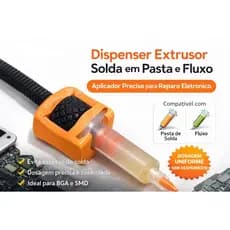 Dispenser Extrusor de Solda em Pasta e Fluxo | Aplicador Manual SMD BGA Reparo Eletrônico 10G.