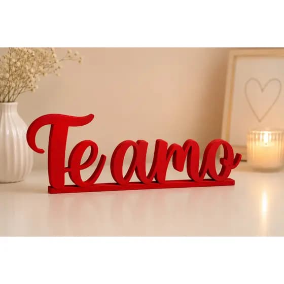 Placa Decorativa Te Amo Personalizada Foto | Presente Romântico para Namorados, Casais e Aniversário