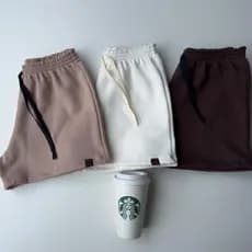 Short basico feminino moletom Bermuda feminino cintura alta  SHORT Moletinho confortável  Zero Transparência Feminina