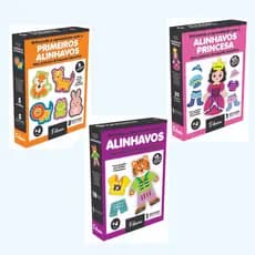 Kit 3 Alinhavos Animais Princesa Tigrinho Educativo Pedagógico Raciocínio Alfabetização Montessori