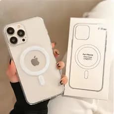 Capa Anti Impacto Silicone Transparente Para iPhone e Capa Transparente com Magsafe