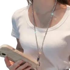 Cordão Para Smartphone Universal Alça  Pescoço Pulso Strass