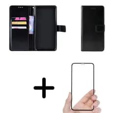 Película 3d + Capa Carteira Abre Fecha com suporte imbutido Para Iphone 15