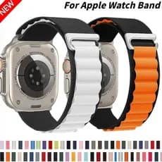 Pulseira, alpine loop para Apple Watch, Ultra 2 bandas,pulseira esportiva de nylon, iWatch, pulseira