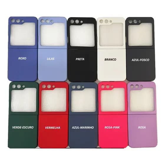 Capa Case Capinha  Slim Aveludada   Para  Galaxy Z Flip 5 5g