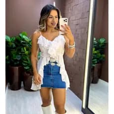 BLUSA BATA BABADO TENDENCIA CON REGULAGEM