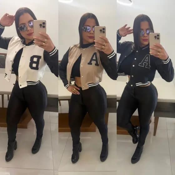 JAQUETA  FEMININA,CASACOS E BLUSA ELEGANTE JAQUETA PRA  INVERNO CASUAL JAQUETA COLEGIAL