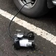 Compressor De Ar Automotivo 12V Mini Elétrico Em Alumínio Portátil BM-AX101