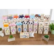 Naninha Bebê Pelúcia Macia Antialérgica Bichinho de Apego Soninho Infantil 35x35