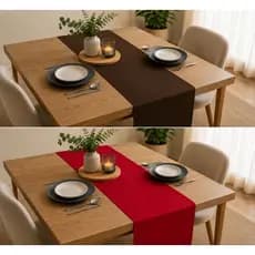 Caminho De Mesa Trilho Kit Com 2 caminho 4 e 6 lugares Oxford Premiun Decoração