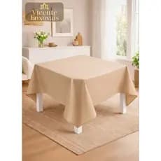 Toalha de mesa tecido Oxford liso 4/6/8 lugares Decoração De Cozinha