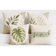 Kit 4 Capas De Almofada Personalizada 45x45 Decorativa Sala Sofá Quarto Alta Qualidade