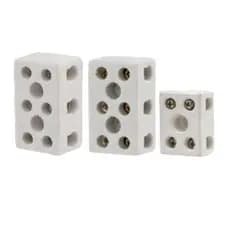 Conector de Porcelana Bipolar ou Tripolar - Cabo de 10mm/16mm Chuveiro Ducha Banheiro Fita Isolante Wago Banho Choque