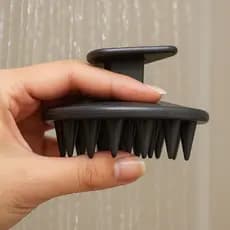 Escova Massageadora Para Lavar os Cabelos de Silicone Antiqueda
