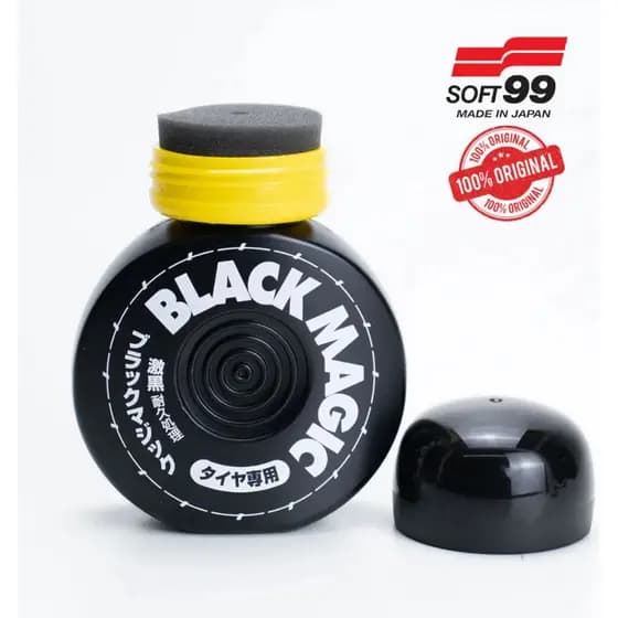 Pretinho Mágico Black Magic Soft99 Efeito Molhado Pneu Hidrorepelente