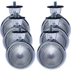 Kit 3/6 Marias Lanternas Foguinho Aço Cromado ou Preto
