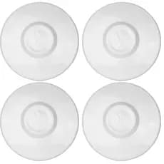 Kit com 4 ou 1 Calotas Reta Branca Para Fusca/Kombi/Variant P/ Rodas 4 Furos aro 14 ou 15 Fixação gomos de pressão