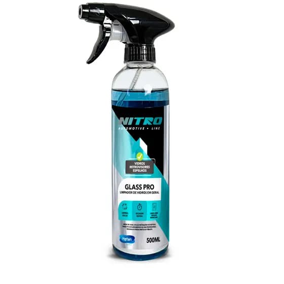 Glass Pro Limpa Vidros Profissional Nitro Automotive Limpeza Automotiva Alta Performance