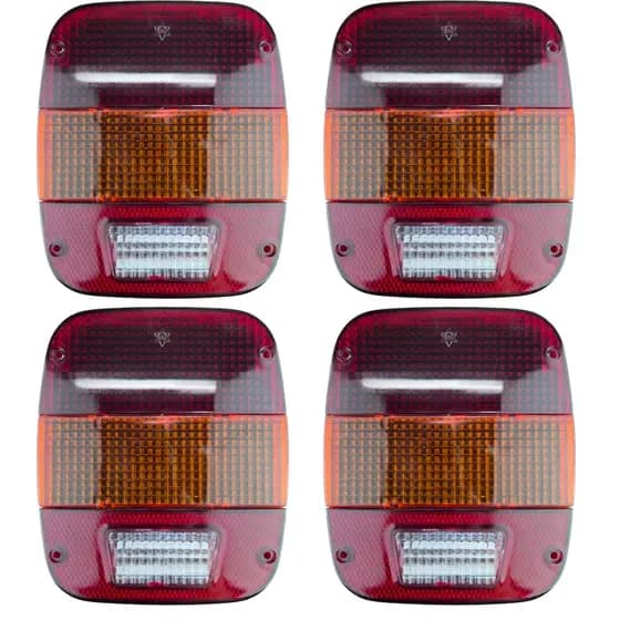 Kit 2/ 4 Lanternas Traseiras Ford Cargo Tipo Marmitão Universal Caminhão Cargo Alta Resistência
