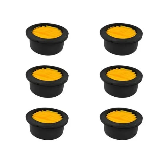 6 Elemento Papel para Silenciador para Compressor 1/4 3/8 E 1/2 AÇO ODIN