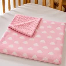 Cobertor Bebê Soft Dupla Face Manta Maternidade Enxoval Recém Nascido Plush Macio