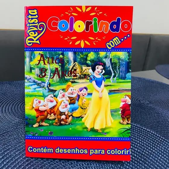 Livro de colorir lembrancinha Branca de Neve personalizada "LOGO APÓs A COMPRA, ENVIE NOME E IDADE DA CRIANÇA "