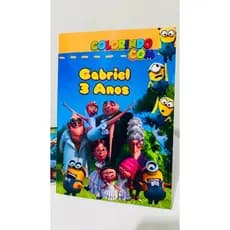 Livro de colorir lembrancinha Minnions personalizada "LOGO APÓs A COMPRA, ENVIE NOME E IDADE DA CRIANÇA "