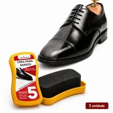 1 ou 2 Graxa Cera Incolor Para Sapatos De Couro Prático Esponja Brilho Restaura Hidrata Bolsa