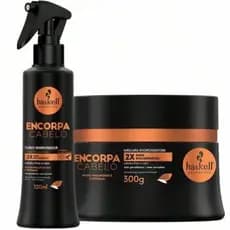 Kit Haskell Encorpa Cabelo Máscara de Tratamento 300g + Fluído Engrossador 120ml - Cabelos 2x Mais Encorpados
