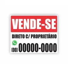 Placa Personalizada Mdf  Vende-se ou Aluga-se Imóvel Terreno Casa Apartamento