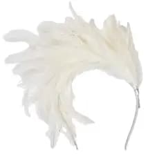 TIARA RAINHA DE BATERIA12X28CM BRANCO CARNAVAL