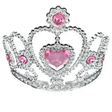 COROA REALEZA COROA PRINCESA PRATA FANTASIA CARNAVAL