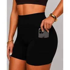 SHORT FEMININO ACADEMIA POLIAMIDA fITNESS  LEGGING  SHORTINHO RESISTENTE SEM  TRANSPARENCIA  BERMUDA COM  ALTA QUALIDADE