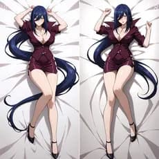 Demon High School-Karawana Corpo Fronha Dupla Face Impressão Anime Abraçando Otaku Capas De Almofada