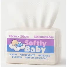 300Un Lenço Toalha Pano de Algodão e Poliéster para Bebê Limpeza Suave - Hipoalergênico